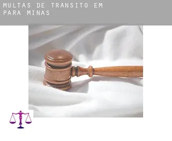 Multas de trânsito em  Pará de Minas